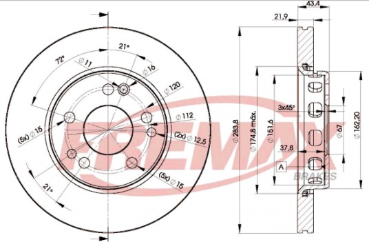 Bremseskive FREMAX BD-2312