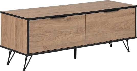 TV-benk Halston Lyst tre, svart - Lyst tre, svart