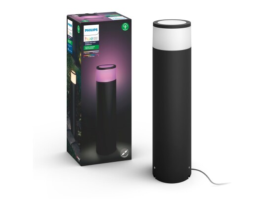 Philips Hue Calla Large utendørs sokkellampe for utvidelse 24V (sort)
