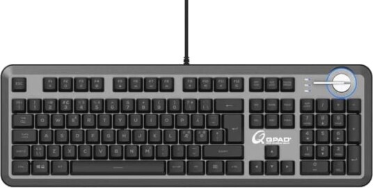 Qpad MK95 Pro Gaming Tastatur RGB Mekanisk med Numpad og Håndleddstøtte Svart Qpad MK95 Pro Gaming Tastatur RGB Mekanisk med Numpad og Håndleddstøtte Svart