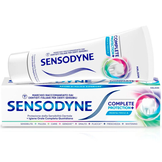 SENSODYNE Tannkrem Complete Protection Fresh Mint 75 ml. SENSODYNE Tannkrem Complete Protection Fresh Mint 75 ml.