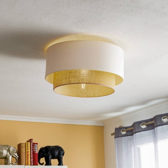 Duolla Taklampe Boho Ø 45 cm ecru/jute