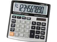 Citizen CT-500VII - Skrivebordskalkulator - 12 sifre - solpanel, batteri - grå