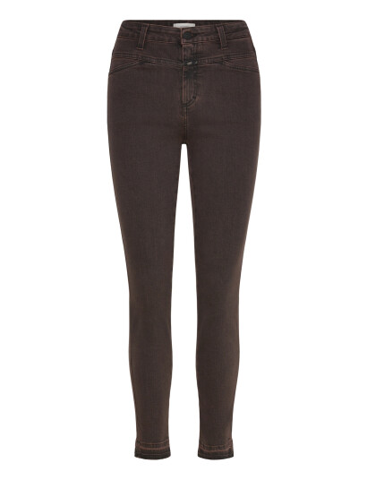 Closed Closed Women Skinny Pusher Jeans Burgundy   Brown   31