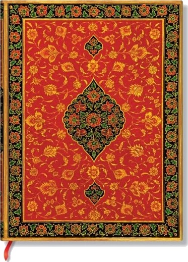 Layla Persian Poetry Ultra Lined Hardback Journal Elastic Band Closure