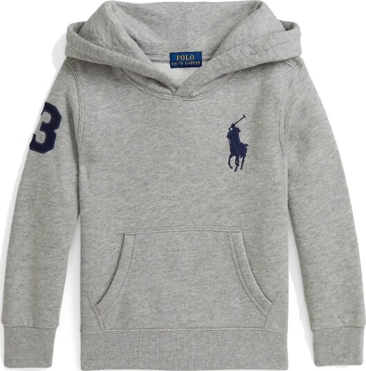 Ralph Lauren Kids Big Pony Fleece Hoodie Grey 5 Ralph Lauren Kids Big Pony Fleece Hoodie Grey 5