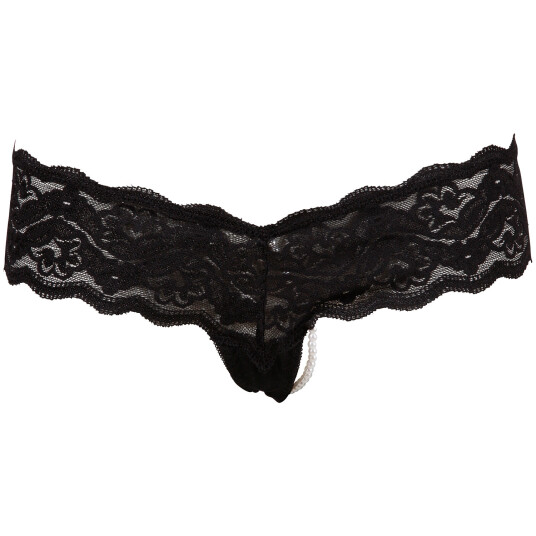Cottelli Blonde G-string Svart       - Svart - S