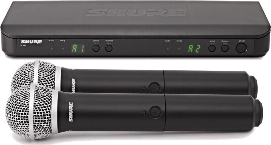 Shure BLX288/PG58-S8 Dual Handheld Wireless Microphone System