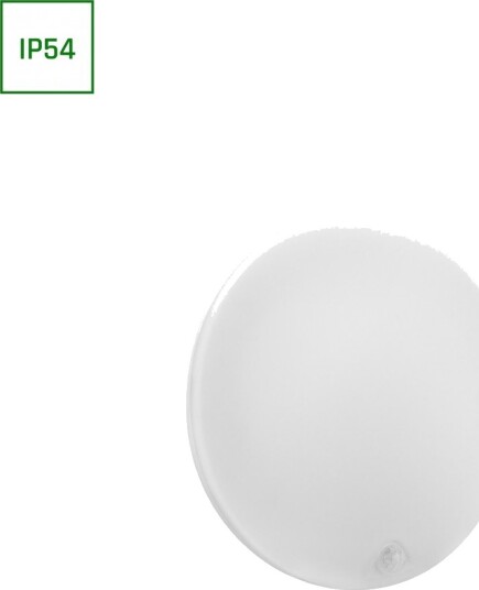 Spectrum 18W Nymphea Proxi PIR IP54 Ø30cm 30x6cm 120° rund hvit Dimbar : Ikke dimbar Kulør : Nøytral Spectrum 18W Nymphea Proxi PIR IP54 Ø30cm 30x6cm 120° rund hvit Dimbar : Ikke dimbar Kulør : Nøytral