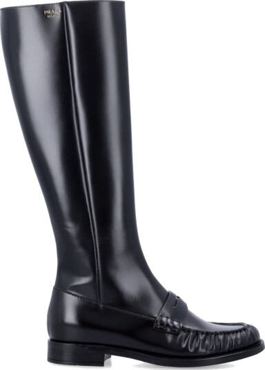Prada, Dame, Sko, Svart, 40 EU,