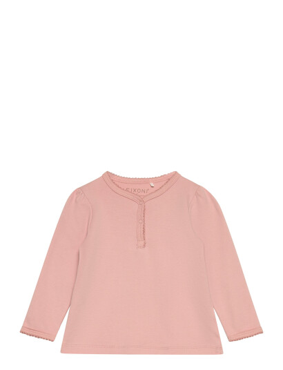 Fixoni Blouse Ls Solid Pink 62