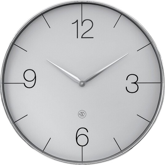 NeXtime Veggklokke Finesse Large Nxt 51 cm Krom