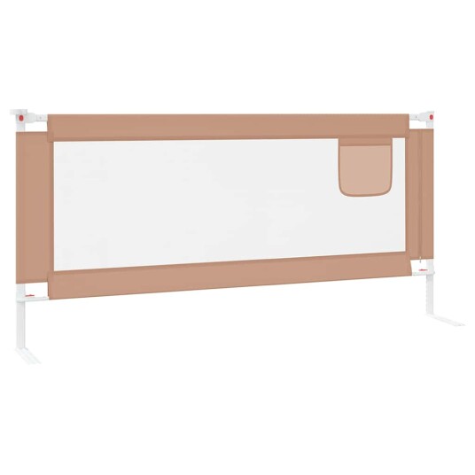 vidaXL Sengehest småbarn gråbrun 200x25 cm stoff