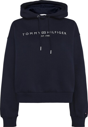 Tommy Hilfiger Corp Logo Mdrn Hoodie   Navy   XL
