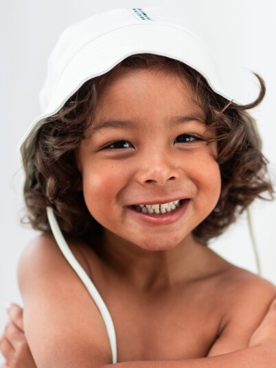 Geggamoja Uv Sunny Hat - White - 44-46 Geggamoja Uv Sunny Hat - White - 44-46