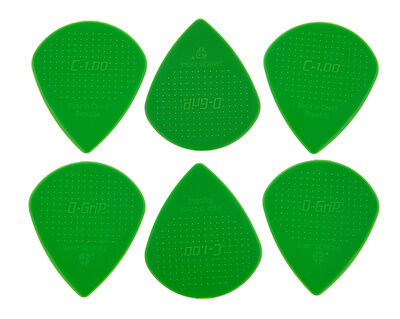 D-Grip Picks Jazz Size BC Nylon Grønn 1,00