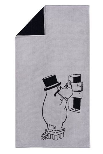 MoominArabia - Mummi badehåndkle 70x140 cm Mummipappa grå