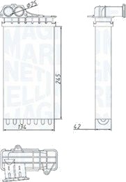 Varmeapparat register MAGNETI MARELLI 350218436000