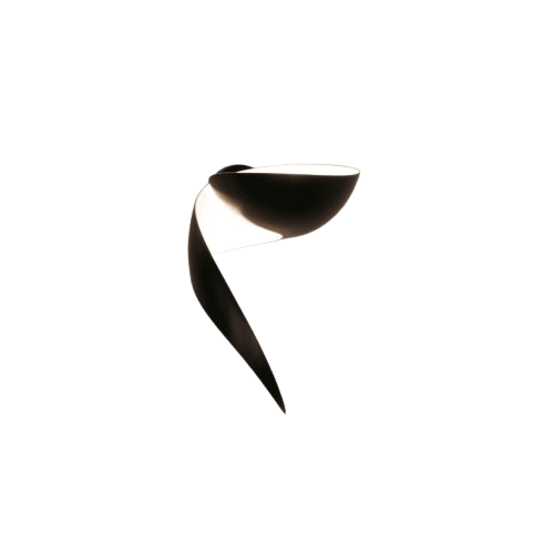 Serge Mouille Flame Vegglampe Liten Sort