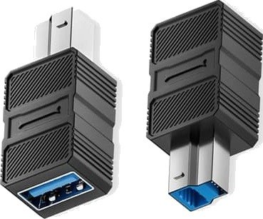 USB 3.0 B Hann til A Hunn Adapter - Koble til Skrivere, Harddisker og Mer (2-pakning) USB 3.0 B Hann til A Hunn Adapter - Koble til Skrivere, Harddisker og Mer (2-pakning)