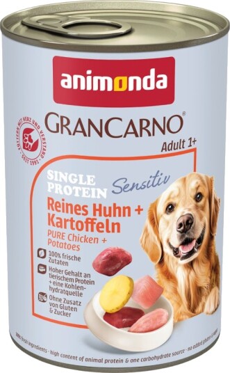 Animonda Grancarno våtfôr Adult Single Protein Sensitiv & poteter Kylling 6 x 400 g