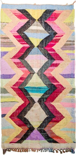 Marokkansk Boucherouite teppe 150 x 300 cm Størrelse: 150 x 300 cm