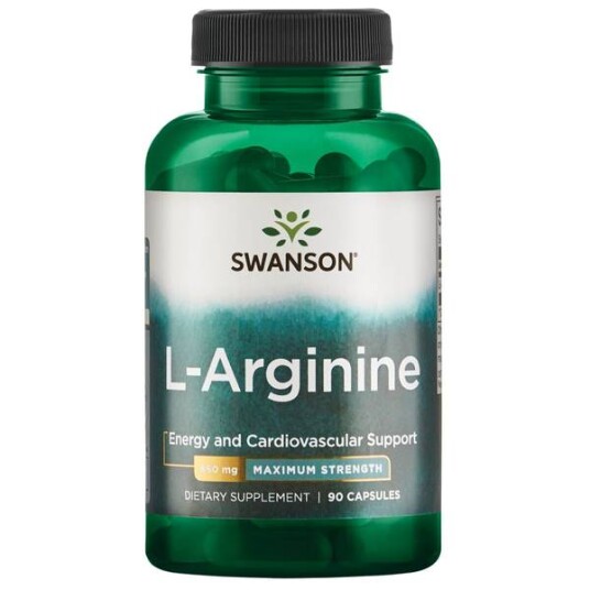 Swanson L-Arginine Max Strength - 90 Kapsler