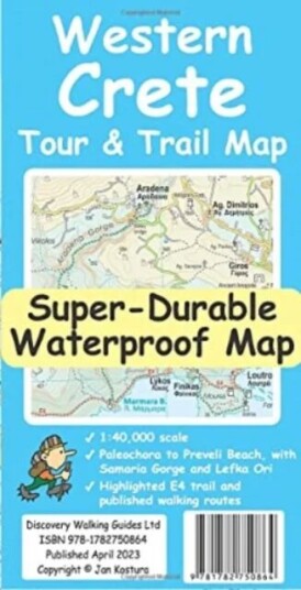 Western Crete Tour & Trail Super-Durable Map Av Jan Kostura Western Crete Tour & Trail Super-Durable Map Av Jan Kostura