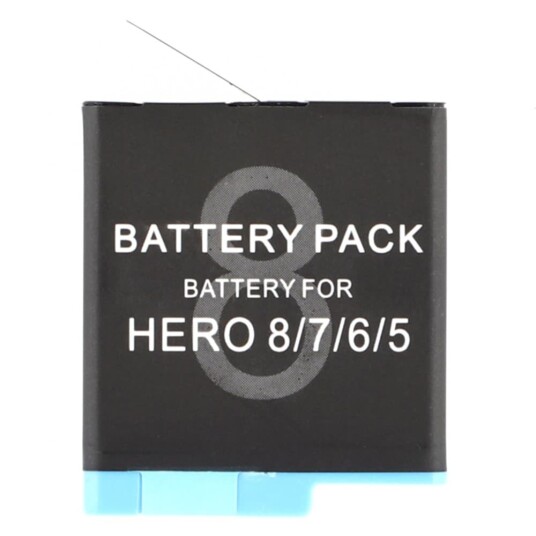 Batteri for GoPro Hero 8 3,85V 1220mAh AHDBT 801 erstatningsbatteri