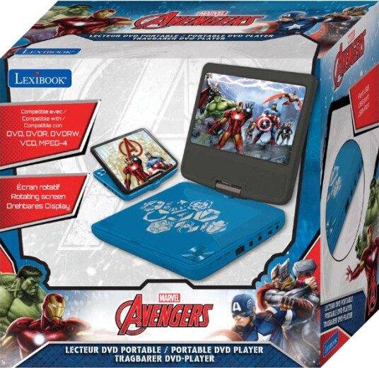 Lexibook Avengers Bærbar Dvd-Spiller Avengers Dvd-Spiller 54094