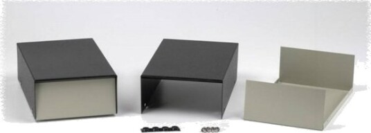 Hammond Electronics 1454R 127 × 127 × 191 mm Stål Grey Black Kabinett