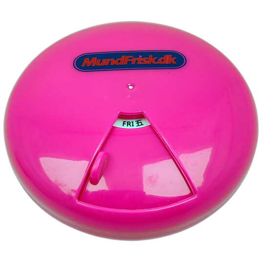 Pilleboks Rundt svingbart lokk Pilleboks 7 rom  PINK