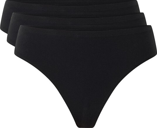 Ellos Collection Stringtruse 3 pakning Svart