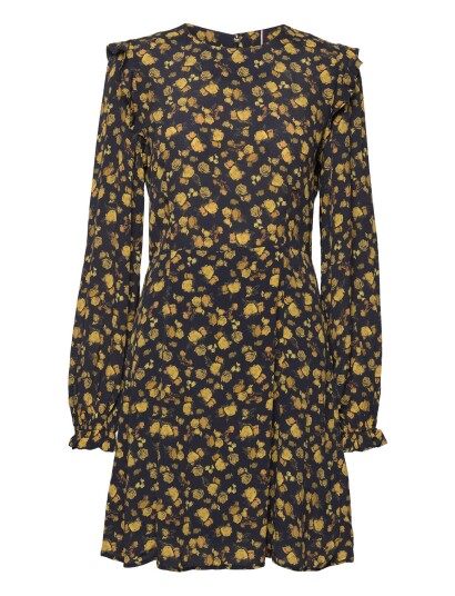 Tommy Hilfiger | Moss Crepe Rose Short Dress Ls | 42
