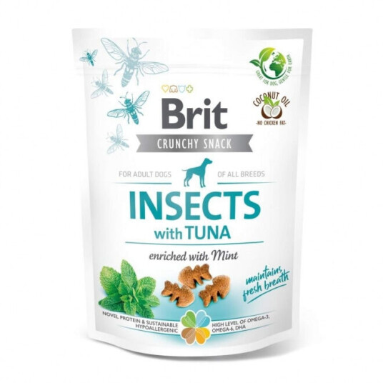 Brit Care Hundemat Crunchy Snacks med Insekter og Tunfisk 200 g