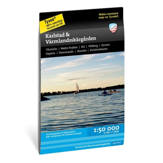 Calazo förlag Karlstad & Värmlandsskärgården 1:50.000 OneSize, NoColour