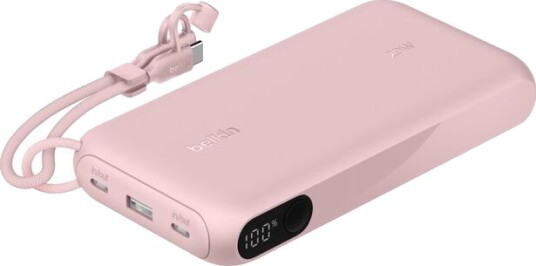 Belkin BoostCharge 20 000 mAh Strømbank med Skjerm Rosa Belkin BoostCharge 20 000 mAh Strømbank med Skjerm Rosa