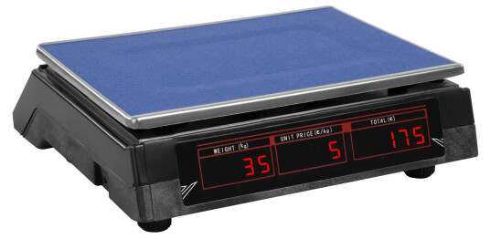 Steinberg Systems Butikkvekt 30 kg / 2 g svart LED 10030334