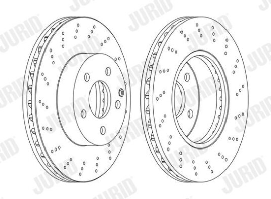 Bremseskive JURID 562619JC 1 Bremseskive JURID 562619JC 1