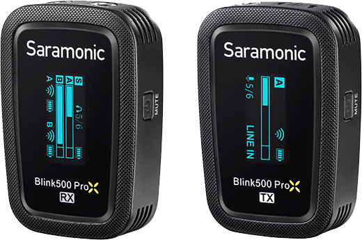 Saramonic Blink 500 ProX B1 Trådløs Myggmikrofon Svart Saramonic Blink 500 ProX B1 Trådløs Myggmikrofon Svart