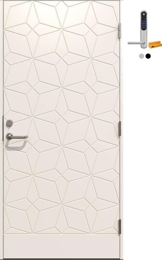 Ytterdør Gilje Odin med Yale Doorman Classic Home