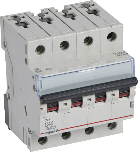 Legrand TX³ MCB automatsikring C40 4P 4M 10/10KA