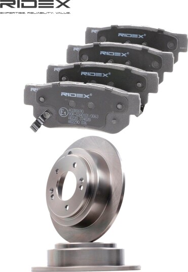 Bremseskiver og klosser RIDEX 3405B2337