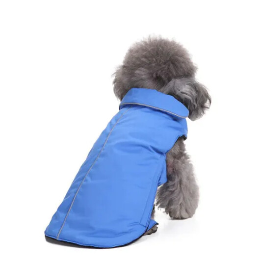 Blått Hundedekken Med Fleece