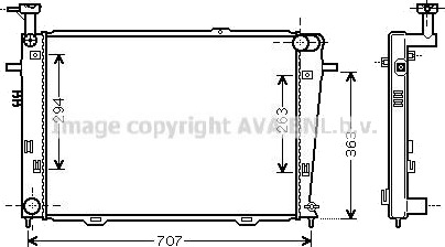 PRASCO HY2210 Radiator motorkjøling