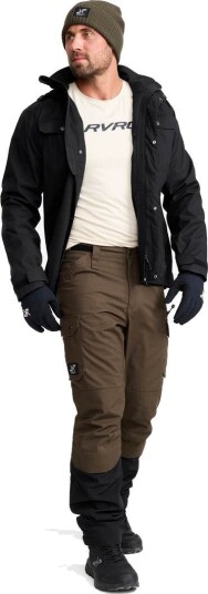 RevolutionRace Field Pro Warm Outdoor Pants Herre Mud/Black Størrelse:3XL Turbukse & Fritidsbukse