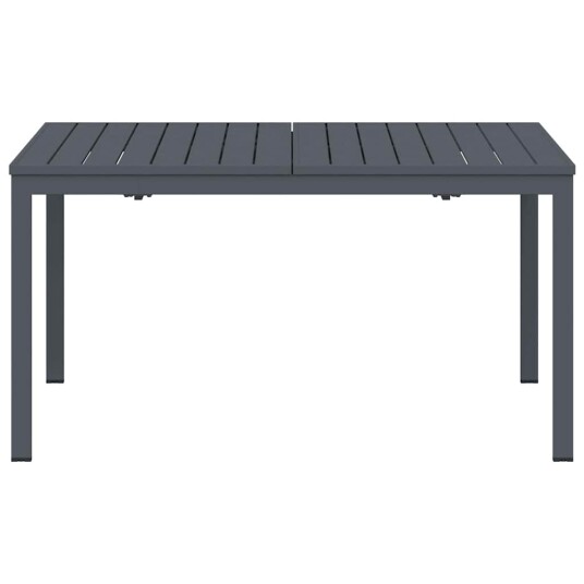  utvidbare bord 2 stk Antrasitt 210x90x73 cm stål