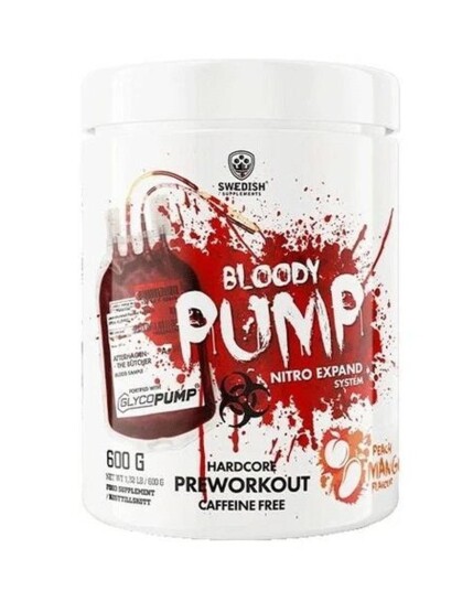 Swedish Supplements Bloody Pump 600g - Peach Mango