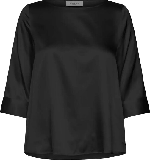 Rosemunde Rwjade Silk Boatneck Blouse Black 36