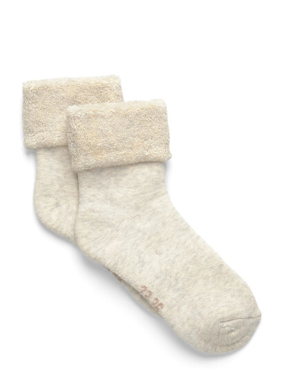 Minymo Cozy Velour Socks Beige 39\42